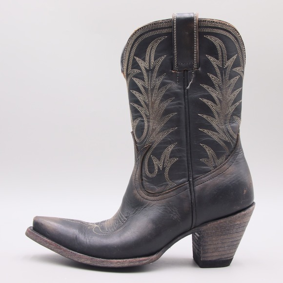 Boot Star by Old Gringo Sunset Black Distressed Western Boots Cowboy Size 6.5B - Picture 4 of 9